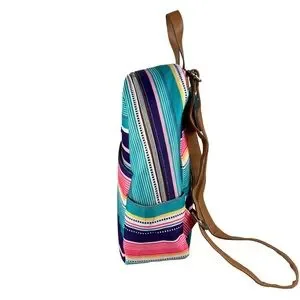 Lily Bloom Striped EDEN Backpack - Pink, Green, Yellow. NWT Backpack Collection: Trendy Lily Bloom School & Travel Bags  main image 4